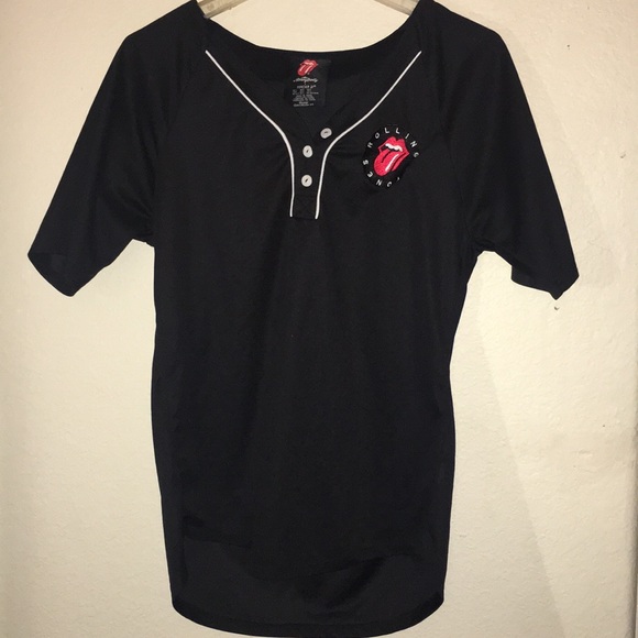 Rolling Stones Baseball inspired jersey / top - Picture 1 of 2